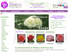 Tablet Screenshot of danisaflowers.com